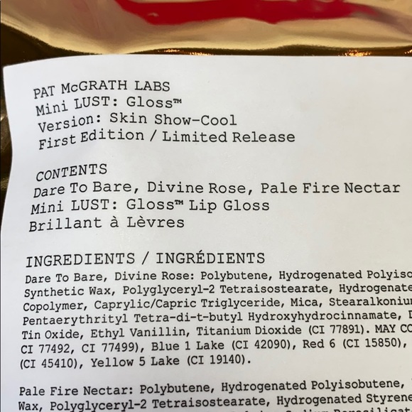 NWT LUST GLOSS SKIN SHOW PAT MCGRATH LABS MINI - Picture 6 of 7